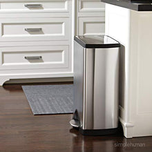 Load image into Gallery viewer, simplehuman 50 Liter / 13.2 Gallon Rectangular Kitchen Step Trash Can, Brushed Stainless Steel