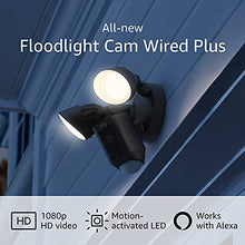 Load image into Gallery viewer, All-new Ring Floodlight Cam Wired Plus with motion-activated 1080p HD video, Black (2021 release)