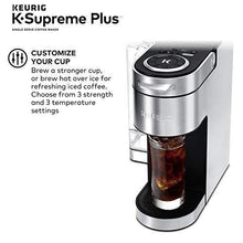 Load image into Gallery viewer, Keurig K-Supreme Plus Coffee Maker, Single Serve K-Cup Pod Coffee Brewer, With MultiStream Technology, 78 Oz Removable Reservoir, and Programmable Settings, Stainless Steel