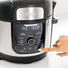 Load image into Gallery viewer, Ninja FD401 Foodi 8-Quart 9-in-1 Deluxe XL Pressure Cooker, Air Fry, Crisp, Steam, Slow Cook, Sear, Saute, Bake, Roast, Broil, Yogurt, Dehydrate, Extra Large Capacity, 45 Recipe Book, Stainless Finish