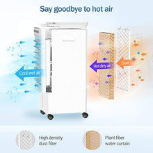 Load image into Gallery viewer, HAUEA Portable Air Conditioner 3-IN-1 Evaporative Air Cooler/ Cooling /Humification Portable Cooling Fan with 3 Speeds, 90°Oscillation, 7H Timer Remote Control & LED Display for Room Home Office