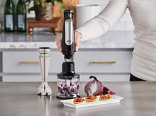 Load image into Gallery viewer, Braun MQ7035X 3-in-1 Immersion Hand, Powerful 500W Stainless Steel Stick Blender Variable Speed + 2-Cup Food Processor, Whisk, Beaker, High Quality Faster, Finer Blending, MultiQuick