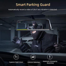 Load image into Gallery viewer, VanTop H610 10" 2.5K Mirror Dash Cam for Cars with Full Touch Screen, Waterproof Backup Camera Rear View Mirror Camera, Enhanced Night Vision with Sony Starvis Sensor, Parking Assistance