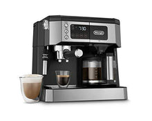 Load image into Gallery viewer, De'Longhi All-in-One Combination Coffee Maker & Espresso Machine + Advanced Adjustable Milk Frother for Cappuccino & Latte + Glass Coffee Pot 10-Cup, COM532M
