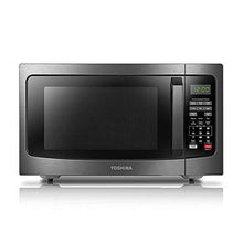 Load image into Gallery viewer, Toshiba EM131A5C-BS Microwave Oven with Smart Sensor Easy Clean Interior, ECO Mode and Sound On-Off, 1.2 Cu. ft, Black Stainless Steel