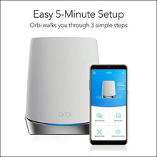Load image into Gallery viewer, NETGEAR Orbi Whole Home Tri-band Mesh WiFi 6 System (RBK752) – Router with 1 Satellite Extender | Coverage up to 5,000 sq. ft. and 40+ Devices | AX4200 (Up to 4.2Gbps)