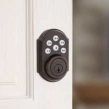 Load image into Gallery viewer, Kwikset 99100-079 SmartCode 910 Traditional Smart Keypad Electronic Deadbolt Door Lock with SmartKey Security and Z-Wave Plus, Venetian Bronze