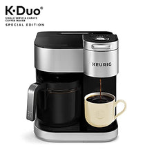 Load image into Gallery viewer, Keurig K-Duo Special Edition Coffee Maker, Single Serve and 12-Cup Drip Coffee Brewer, Compatible with K-Cup Pods and Ground Coffee, Silver
