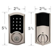 Load image into Gallery viewer, Kwikset 99190-001 Premis Traditional Arched Touchscreen Keyless Entry Smart Lock Apple HomeKit Featuring SmartKey Security in Satin Nickel