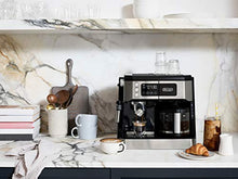 Load image into Gallery viewer, De'Longhi All-in-One Combination Coffee Maker & Espresso Machine + Advanced Adjustable Milk Frother for Cappuccino & Latte + Glass Coffee Pot 10-Cup, COM532M