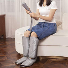 Load image into Gallery viewer, Leg Compression Massager Foot and Calf Massager Machine with Optional Heat 3 Modes 4 Intensities Handheld Controller for Feet, Legs, Calves Muscle Relaxation - Home and Office Use