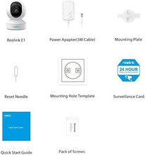 Load image into Gallery viewer, Home Security Camera System, Reolink 3MP HD Plug-in Indoor WiFi Camera, Pan Tilt Pet Camera, Baby Monitor, Night Vision, 2 Way Audio, Motion Alerts, 7 Day Free Cloud/Local SD Card Storage, E1(2 Pack)