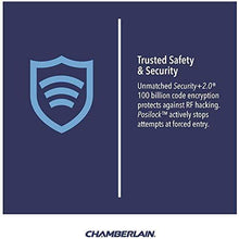 Load image into Gallery viewer, Chamberlain B970T Smart Garage Door Opener with Battery Backup - myQ Smartphone Controlled - Ultra Quiet, Strong Belt Drive and MAX Lifting Power, 1.25 HP, Wireless Keypad Included, Blue