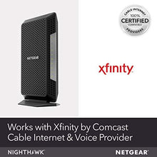 Load image into Gallery viewer, NETGEAR Nighthawk Cable Modem with Voice CM1150V - for Xfinity by Comcast Internet & Voice, Supports Cable Plans Up to 2 Gigabits, 2 Phone Lines, 4 x 1G Ethernet Ports, DOCSIS 3.1