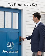 Load image into Gallery viewer, eufy Security Smart Lock Touch & Wi-Fi, Fingerprint Scanner, Keyless Entry Door Lock, Smart Wi-Fi Lock, Bluetooth Electronic Deadbolt, Touchscreen Keypad, BHMA Certified, IP65 Weatherproofing