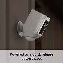 Load image into Gallery viewer, Ring Spotlight Cam Battery HD Security Camera with Built Two-Way Talk and a Siren Alarm, White, Works with Alexa