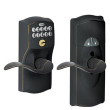 Load image into Gallery viewer, Schlage Home Keypad Lever With Camelot Trim & Z-Wave Technology (Aged Bronze)