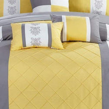 Load image into Gallery viewer, Chic Home CS1645-AN Clayton 10 Piece Comforter Set, Queen, Yellow