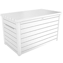 Load image into Gallery viewer, Keter XXL 230 Gallon Deck Storage Box Outdoor Patio Container ~ White
