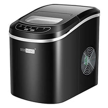 Load image into Gallery viewer, VIVOHOME Electric Portable Compact Countertop Automatic Ice Cube Maker Machine 26lbs/day Black