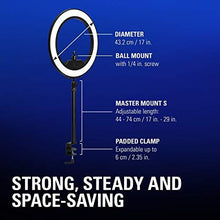 Load image into Gallery viewer, Elgato Ring Light Premium Edge-lit Ring Light, 2500 lumens, Multi-Layer Diffusion, Adjustable Color, app Control onMac, Windows, iPhone, Android (10LAC9901)