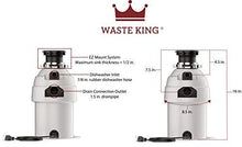 Load image into Gallery viewer, Waste King Legend Series 1 HP Continuous Feed Garbage Disposal with Power Cord - (L-8000)