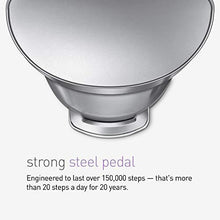 Load image into Gallery viewer, simplehuman 60 Liter Semi-Round Hands-Free Kitchen Step Trash Can with Soft-Close Lid, Brushed