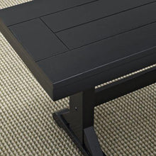 Load image into Gallery viewer, Walker Edison Solid Wood Black Dining Bench
