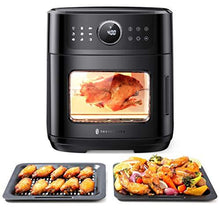 Load image into Gallery viewer, TaoTronics Air Fryer, 9 in 1 Air Fryer Oven with Dehydrate, Toast, Bake, Roast, Rotisserie, Pizza Function, 1700W Electric Toaster Oven with Digital Touch Screen, 6 Accessories & 50 Recipes
