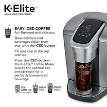 Load image into Gallery viewer, Keurig K-Elite Coffee Maker, Single Serve K-Cup Pod Coffee Brewer, With Iced Coffee Capability, Brushed Silver