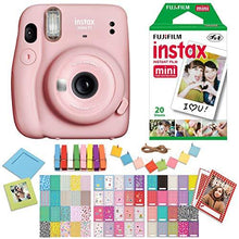 Load image into Gallery viewer, Fujifilm Instax Mini 11 Blush Pink Instant Camera with Twin Pack Instant Film, Ritz Gear Frame Stickers a nd Ritz Gear Hanging Frames