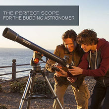 Load image into Gallery viewer, Celestron - AstroMaster 70AZ Telescope - Refractor Telescope - Fully Coated Glass Optics - Adjustable Height Tripod – Bonus Astronomy Software Package