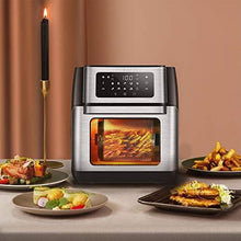 Load image into Gallery viewer, CROWNFUL 10-in-1 Air Fryer Toaster Oven, Convection Roaster with Rotisserie & Dehydrator, 10.6 Quart, Digital LCD Touch Screen, Accessories and Recipe Included