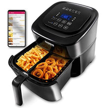 Load image into Gallery viewer, NUWAVE BRIO 6-Quart Digital Air Fryer with One-Touch Digital Controls, 6 easy presets, Precise Temperature Control, Recipe Book, Basket Divider, Wattage Control, PREHEAT & REHEAT Function