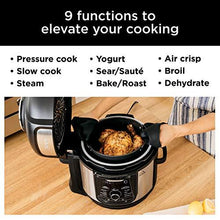 Load image into Gallery viewer, Ninja FD401 Foodi 8-Quart 9-in-1 Deluxe XL Pressure Cooker, Air Fry, Crisp, Steam, Slow Cook, Sear, Saute, Bake, Roast, Broil, Yogurt, Dehydrate, Extra Large Capacity, 45 Recipe Book, Stainless Finish