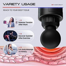 Load image into Gallery viewer, Massage Gun Deep Tissue,Muscle Massage Gun for Athlete with 12 Heads,Super Quiet Brushless Motor,Back Shoulder Leg Facial Gun,Handheld Percussion Massage Gun for Pain Relief(Carbon Fiber)