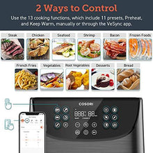 Load image into Gallery viewer, COSORI Smart WiFi Air Fryer(100 Recipes), 13 Cooking Functions, Keep Warm & Preheat & Shake Remind, Works with Alexa & Google Assistant, 5.8 QT, Black