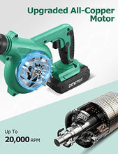 Load image into Gallery viewer, KIMO Cordless Leaf Blower, 2-in-1 Handheld Vacuum/Sweeper, 150 MPH, Variable Speed, w/2.0 Ah Li-ion Battery & Charger, for Blowing Leaf/Snow, Dusting