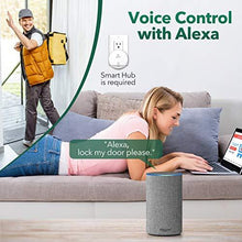Load image into Gallery viewer, SECURAM Touch Smart Lock Deadbolt, Keyless Entry Door Lock with Fingerprint, Touchpad, High-Security Keys, Remote Control, Voice Control via Alexa, Easy Installation, Auto-relock and Alarm