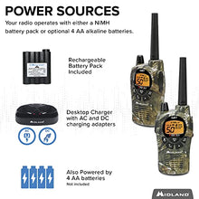 Load image into Gallery viewer, Midland 50 Channel GMRS Two-Way Radio - Long Range Walkie Talkie (Mossy Oak Camo, 2-Pack)