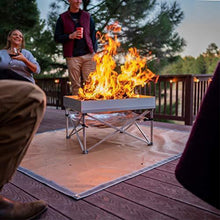 Load image into Gallery viewer, Pop-Up Fire Pit | Portable and Lightweight | Fullsize 24 Inch | Weight 8 lbs. | Never Rust Fire Pit | Included Heat Shield for Leave No Trace Fires (Pop-Up Fire Pit + Heat Shield)