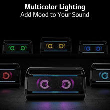 Load image into Gallery viewer, LG PK7 XBOOM Go Water-Resistant Wireless Bluetooth Party Speaker with Up To 22 Hours Playback - Black