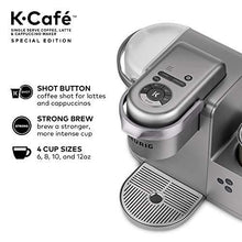 Load image into Gallery viewer, Keurig K-Cafe Special Edition Single Serve K-Cup Pod Coffee, Latte and Cappuccino Maker, Comes with Dishwasher Safe Milk Frother, Shot Capability, Nickel