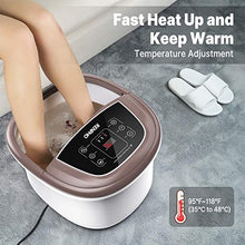 Load image into Gallery viewer, RENPHO Foot Spa Bath Massager, Motorized Massage, Fast Heating, and Powerful Bubble Jets, Automatic Shiatsu Massaging Rollers, Pedicure for Tired Feet, Relieve Feet Muscle Pain, Fathers Day Gifts