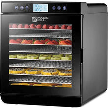 Load image into Gallery viewer, Magic Mill Food Dehydrator Machine - Digital Adjustable Timer | Temperature Control | Keep Warm Function | Dryer for Jerky, Herb, Meat, Beef, Fruit and To Dry Vegetables | 10 Stainless Steel trays