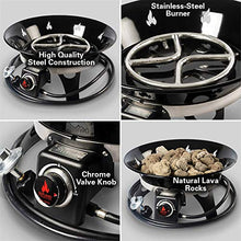 Load image into Gallery viewer, Outland Living Model 863 Portable Propane Fire Pit, 21-Inch Diameter 58,000 BTU Smokless for Camping RV Backyard Deck Patio, Black