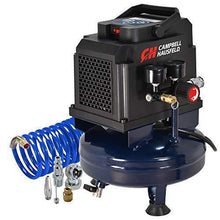 Load image into Gallery viewer, Campbell Hausfeld 1 Gallon Portable Air Compressor with Inflation Kit & Air Hose, w/Accessory Kit (DC010010E)