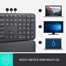 Load image into Gallery viewer, Logitech Ergo K860 Wireless Ergonomic Keyboard with Wrist Rest - Split Keyboard Layout for Windows/Mac, Bluetooth or USB Connectivity