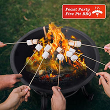 Load image into Gallery viewer, 22 inch Fire Pit for Outside Outdoor Wood Burning Small Bonfire Pit Steel Firepit Bowl for Patio Camping Backyard Deck Picnic Porch,with Spark Screen,Log Grate,Poker