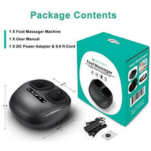 Load image into Gallery viewer, Medcursor Foot Massager Machine with Heat, Shiatsu Deep Kneading Massage, Multi-Level Settings, Air Compression, Electric Muscle Roller Feet Massager, Fits Feet Up to Size 11